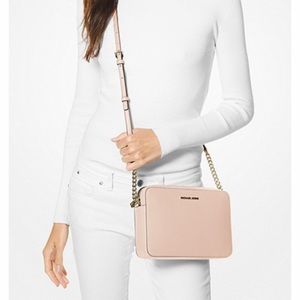 Michael Kors Soft Pink Jet Set Large Crossbody